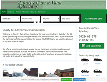 Tablet Screenshot of countrycarsaylesbury.com